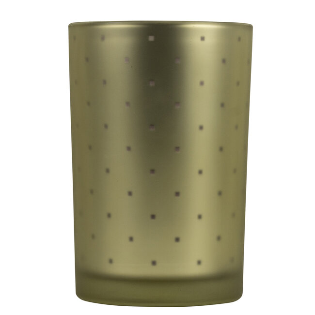 Mars & More Theelichthouder blokjes goud paars large 18cm*