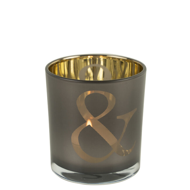 Mars & More Theelichthouder & taupe small 8cm