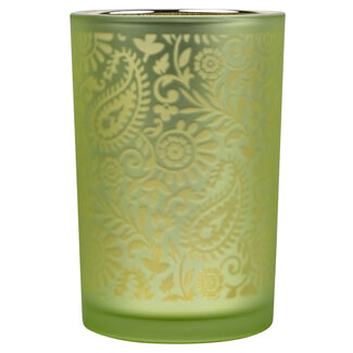 Mars & More Theelichthouder paisley lime large 18cm*