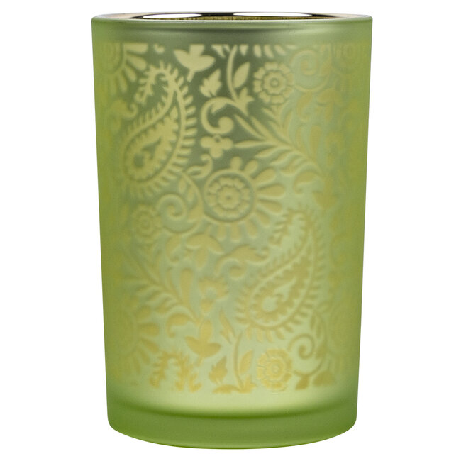 Mars & More Theelichthouder paisley lime large 18cm*