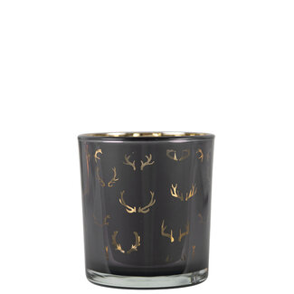 Mars & More Theelichthouder silhouette gewei small 8cm