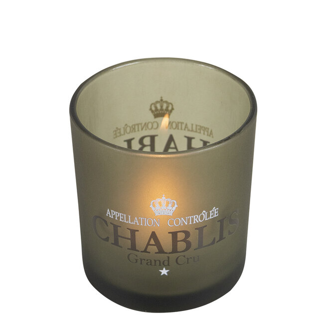 Mars & More Theelichthouder wijn chablis taupe small 8cm