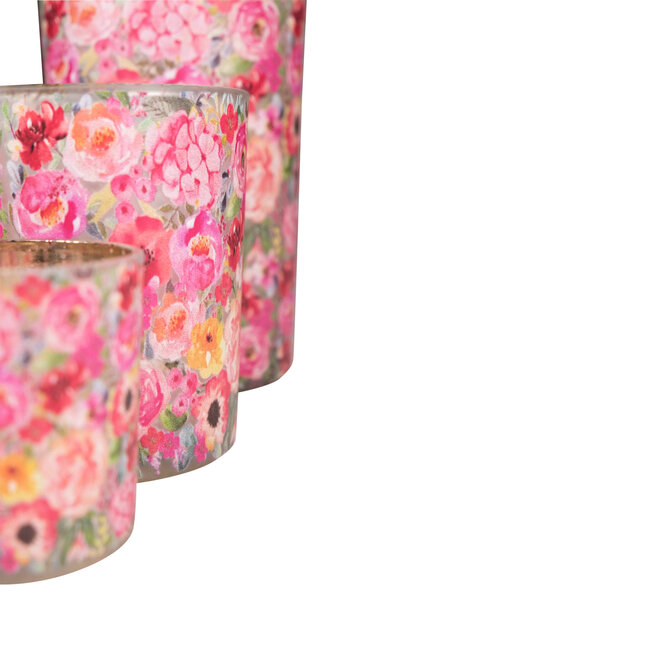 Mars & More Theelichthouder fleury klaproos medium 12cm