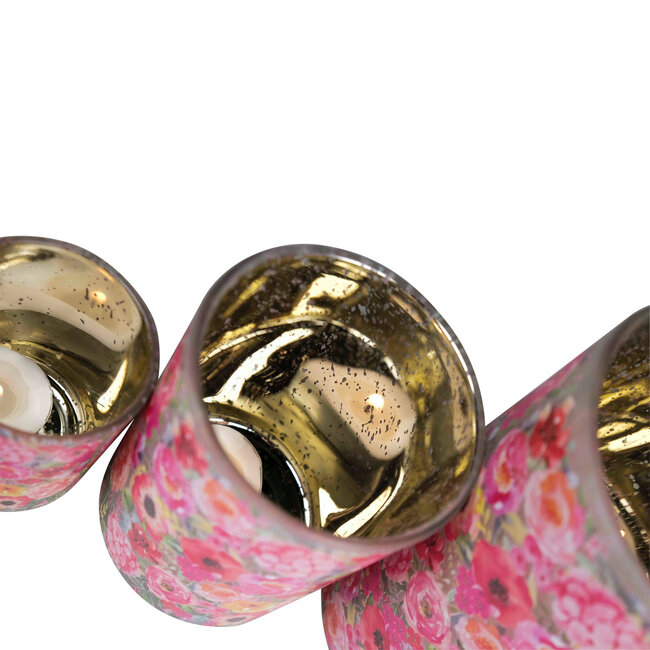 Mars & More Theelichthouder fleury klaproos medium 12cm