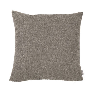 Linen & More King Bouclé kussen taupe 45x45cm