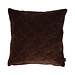 Linen & More Dayna Velvet kussen bruin 45x45cm