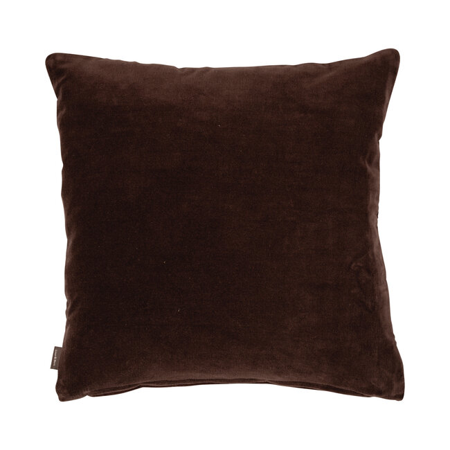 Linen & More Dayna Velvet kussen bruin 45x45cm