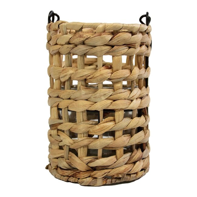 Mars & More waterhyacinth windlicht ruit hang 17cm