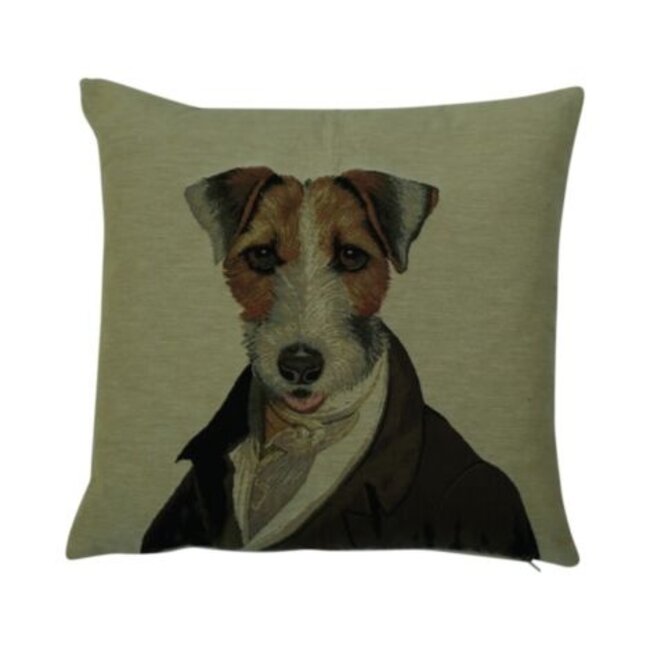 Mars & More gobelin kussen aristo graaf jack russel 45x45cm