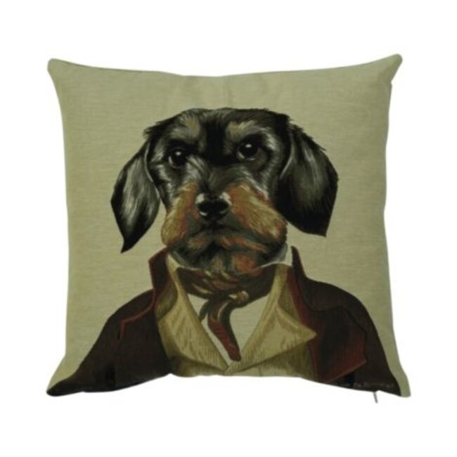 Mars & More gobelin kussen aristo graaf teckel 45x45cm