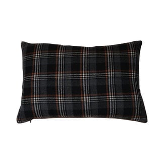 Mars & More kussen ruit grijs 40x60cm