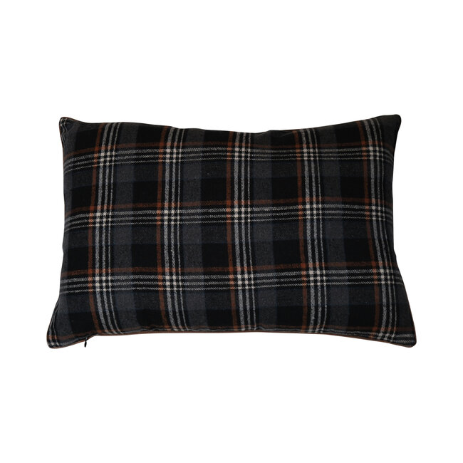 Mars & More kussen ruit grijs 40x60cm