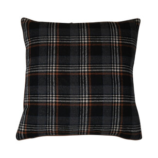 Mars & More kussen ruitjes grijs 45x45cm