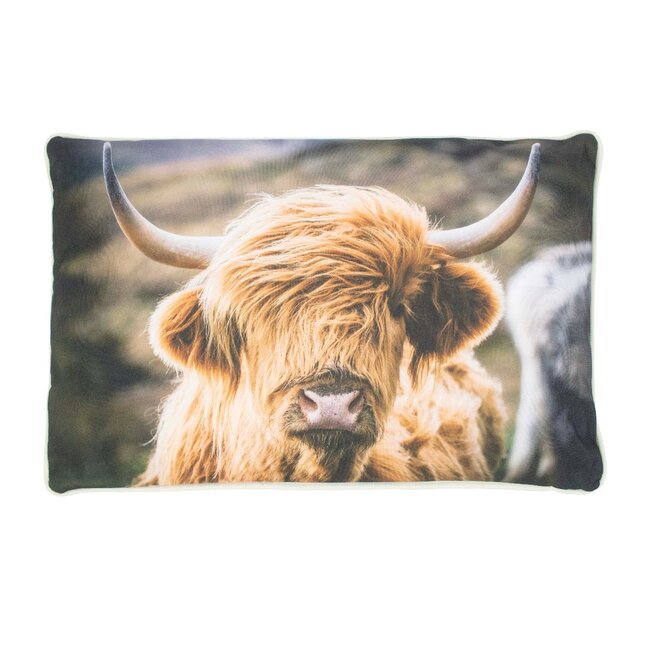 Mars & More Schotse hooglander buitenkussen 40x60cm
