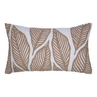 Mars & More Lilou Kussen bladeren roze 30x50cm