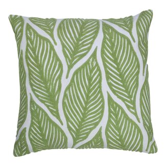 Mars & More Lilou Kussen bladeren groen 45x45cm