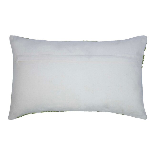 Mars & More Lilou Kussen bladeren groen 30x50cm