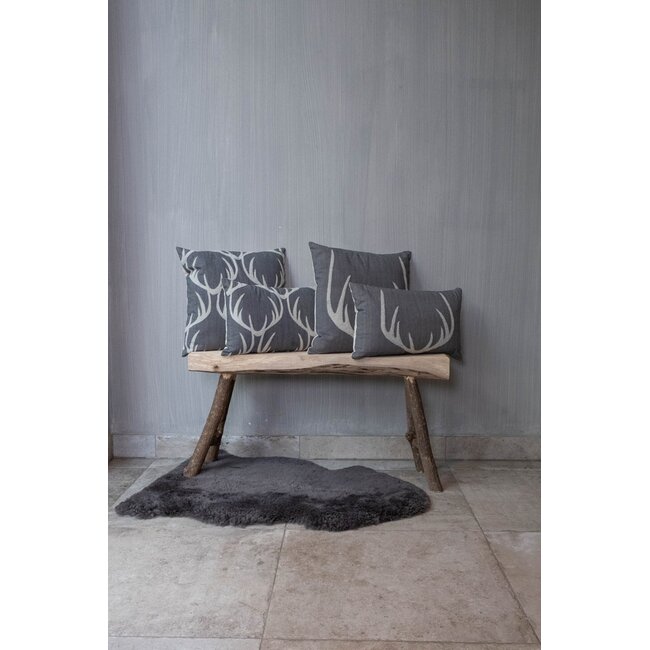 Mars & More Jonas Kussen gewei zwart 30x50cm