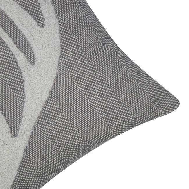 Mars & More Morris Kussen gewei grijs 45x45cm