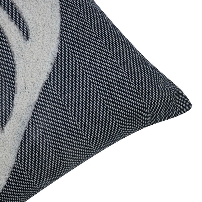 Mars & More Morris Kussen gewei zwart 45x45cm