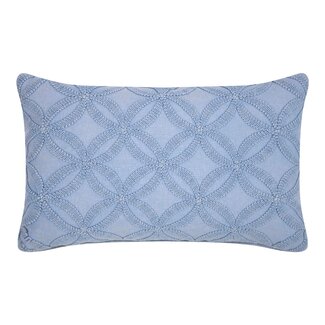 Linen & More Annika Kussen stonewash blauw 40x60cm