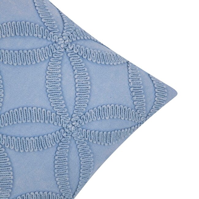 Linen & More Annika Kussen stonewash blauw 40x60cm