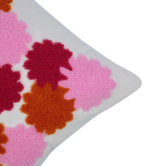 Linen & More Miley Kussen roze oranje 30x50cm