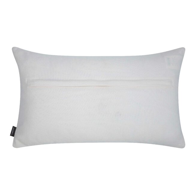 Linen & More Selma Kussen Eucalyptus wit 30x50cm