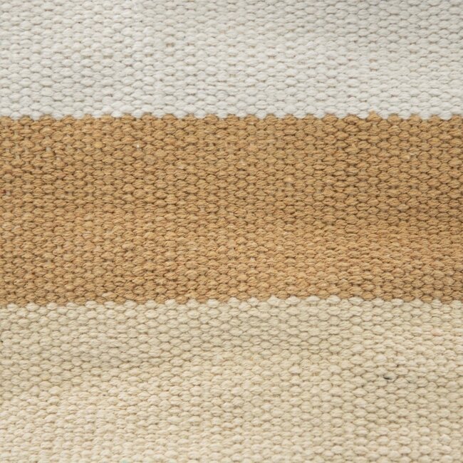 Linen & More Basket streep beige blauw h30 d30