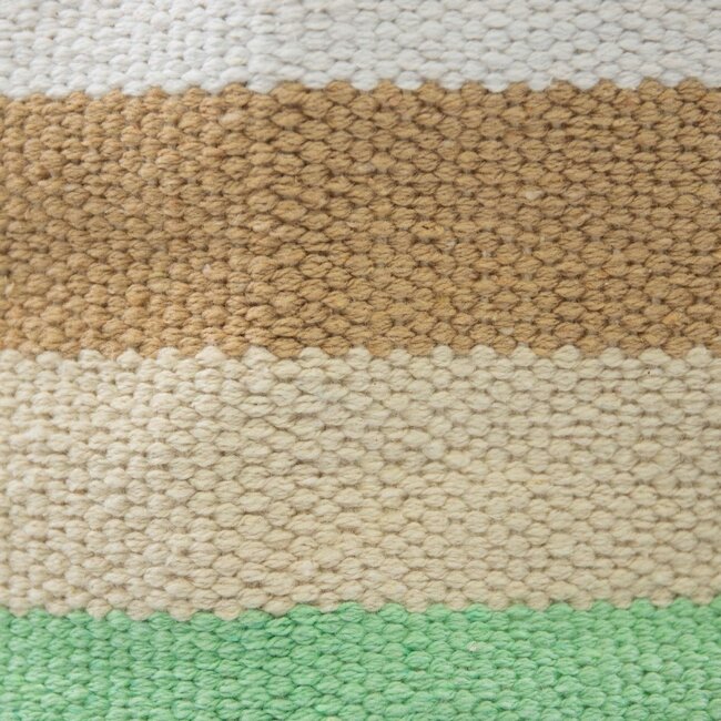 Linen & More Basket streep beige blauw h38 d38