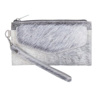 Mars & More etui koe met vakje grijs 20x11cm (bos taurus taurus)