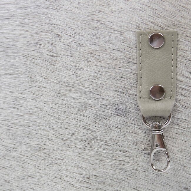 Mars & More handtas koe grijs 46x30x18cm (bos taurus taurus)