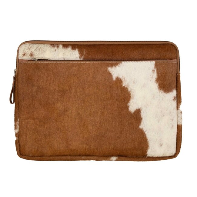 Mars & More laptophoes bruin 15inch 28,5x39cm (bos taurus taurus)