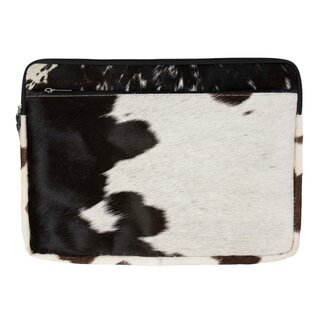 Mars & More laptophoes zwart 13inch 25x35cm (bos taurus taurus)