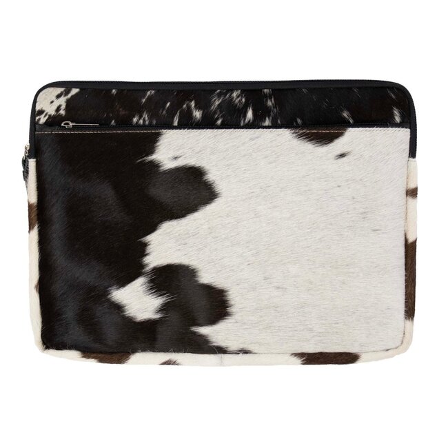 Mars & More laptophoes zwart 13inch 25x35cm (bos taurus taurus)
