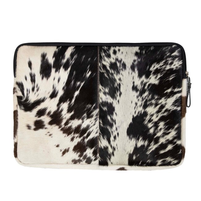 Mars & More laptophoes zwart 15inch 28,5x39cm (bos taurus taurus)