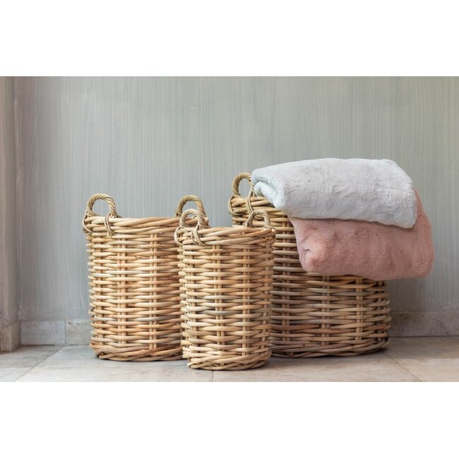 Mars & More ratan mand rond dia 44 x h59cm