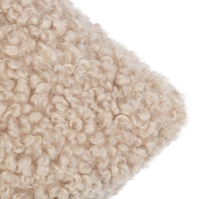 Mars & More kussen teddy krul beige 45x45cm