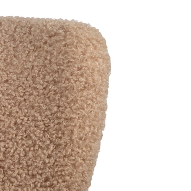 Mars & More stoel teddy krul beige 60x72x74cm