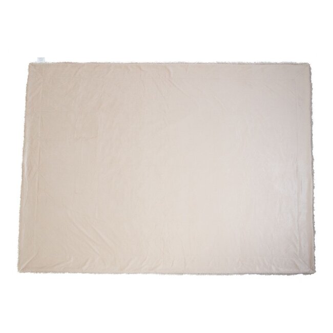 Mars & More plaid teddy krul beige 130x180cm