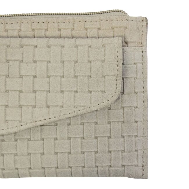 Mars & More etui koe met vakje geweven zand 20x11cm (bos taurus taurus)