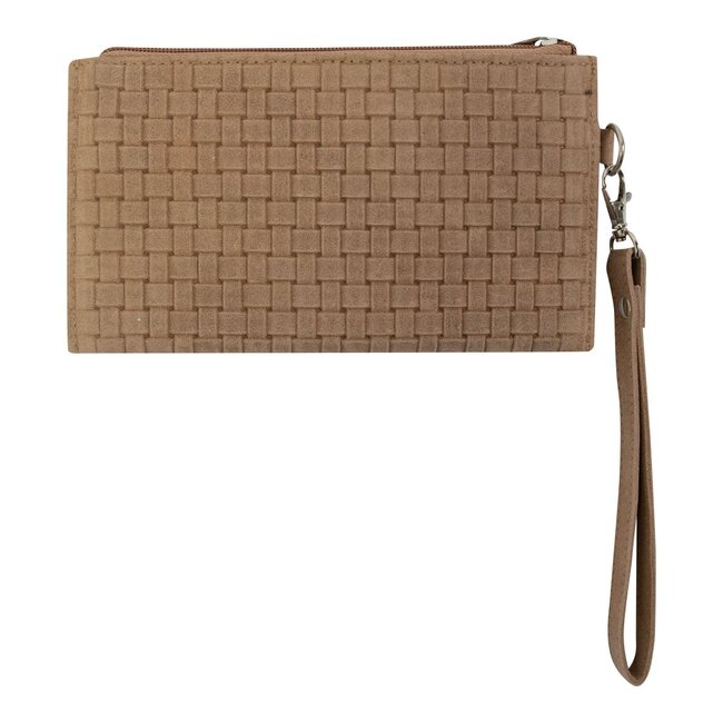 Mars & More etui koe met vakje geweven bruin 20x11cm (bos taurus taurus)