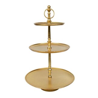 Mars & More keuken etagère goud rond 3 lagen 55cm