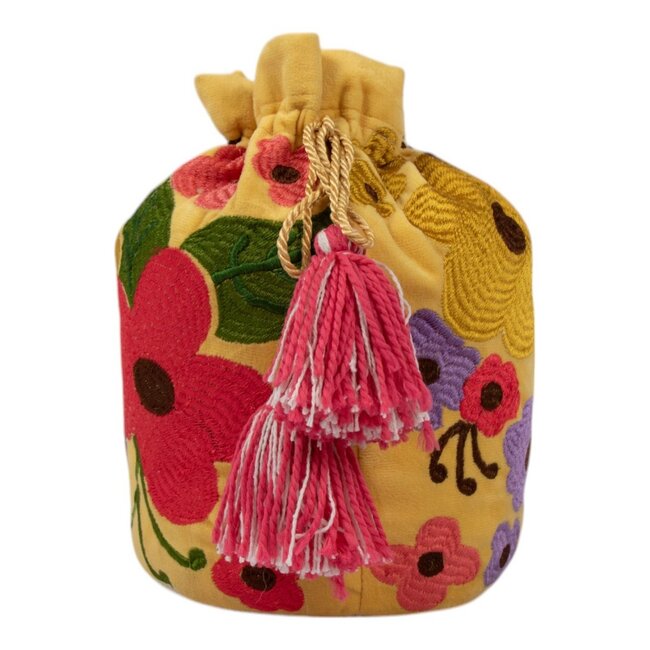 Mars & More Deurstopper Joy geel h20 d15cm