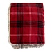 Mars & More Plaid ruit faux fur rood 130x170cm