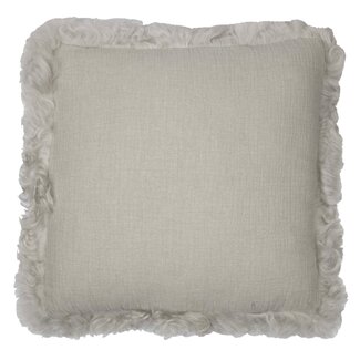 Mars & More kussen schaap krulhaar linnen grijs 40x40cm