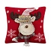 Linen & More Knitted Rudolf 2 kussen rood 40x40cm