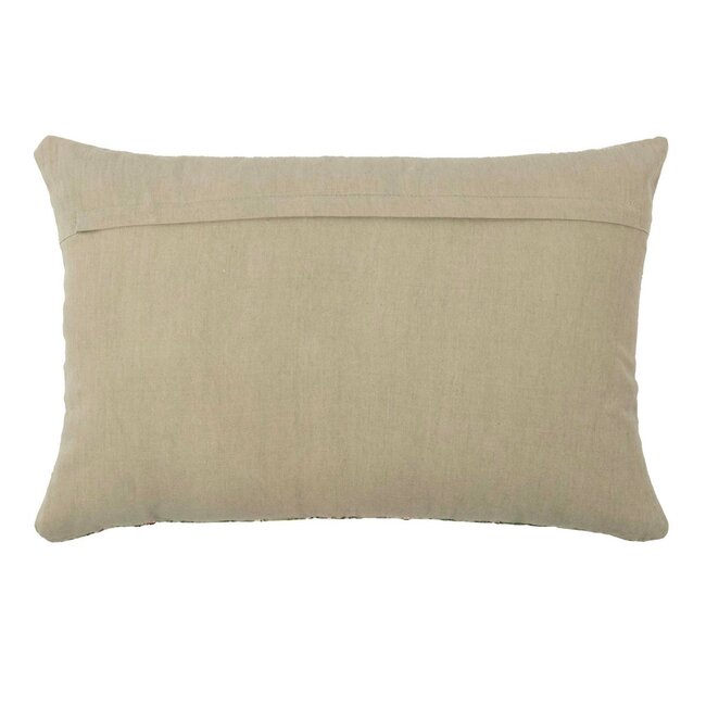 Mars & More kussen geborduurd wilde bloemen paarse ridderspoor 40x60cm