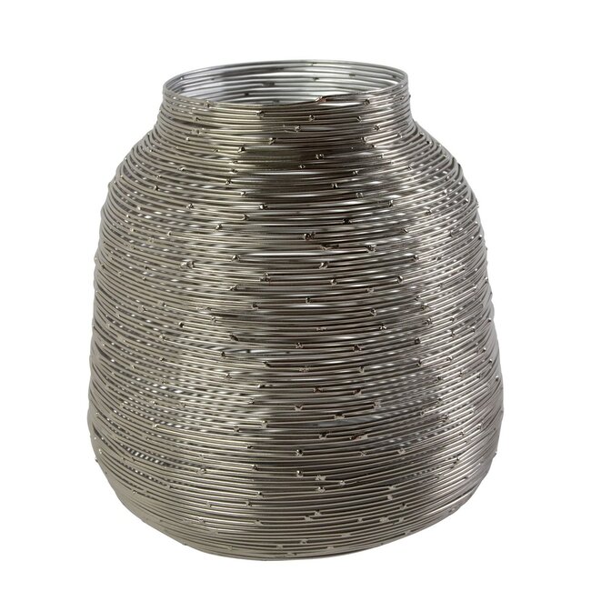 Mars & More Lantaarn Ijzer kira zilver h25 d20cm