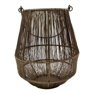 Mars & More Lantaarn Ijzer zia brons h25 d22cm